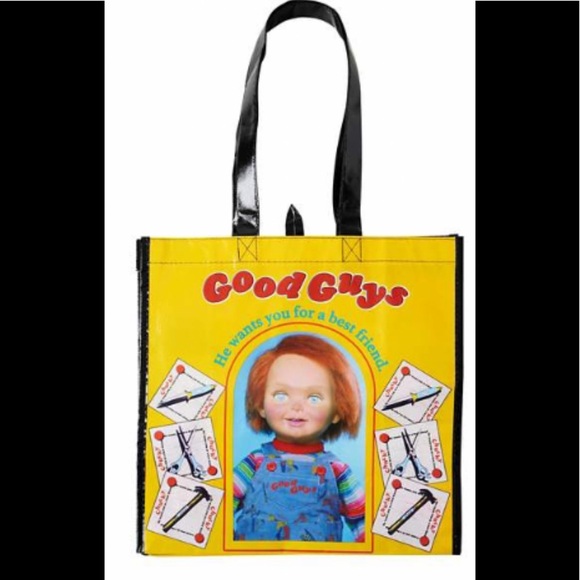 🧡 Chucky Childs Play Halloween Tote Bag NWT - Picture 1 of 2